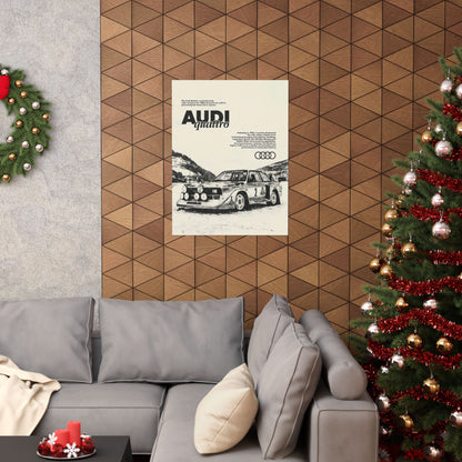 Audi S1 Vintage Rally Poster