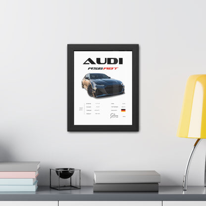 Audi RS6 ABT Framed Poster