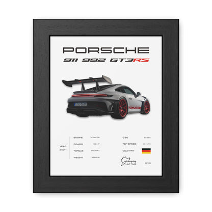 Porsche 911 GT3RS Framed Poster