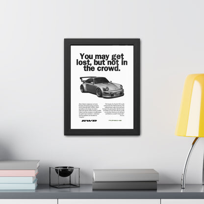Vintage RWB Framed Poster