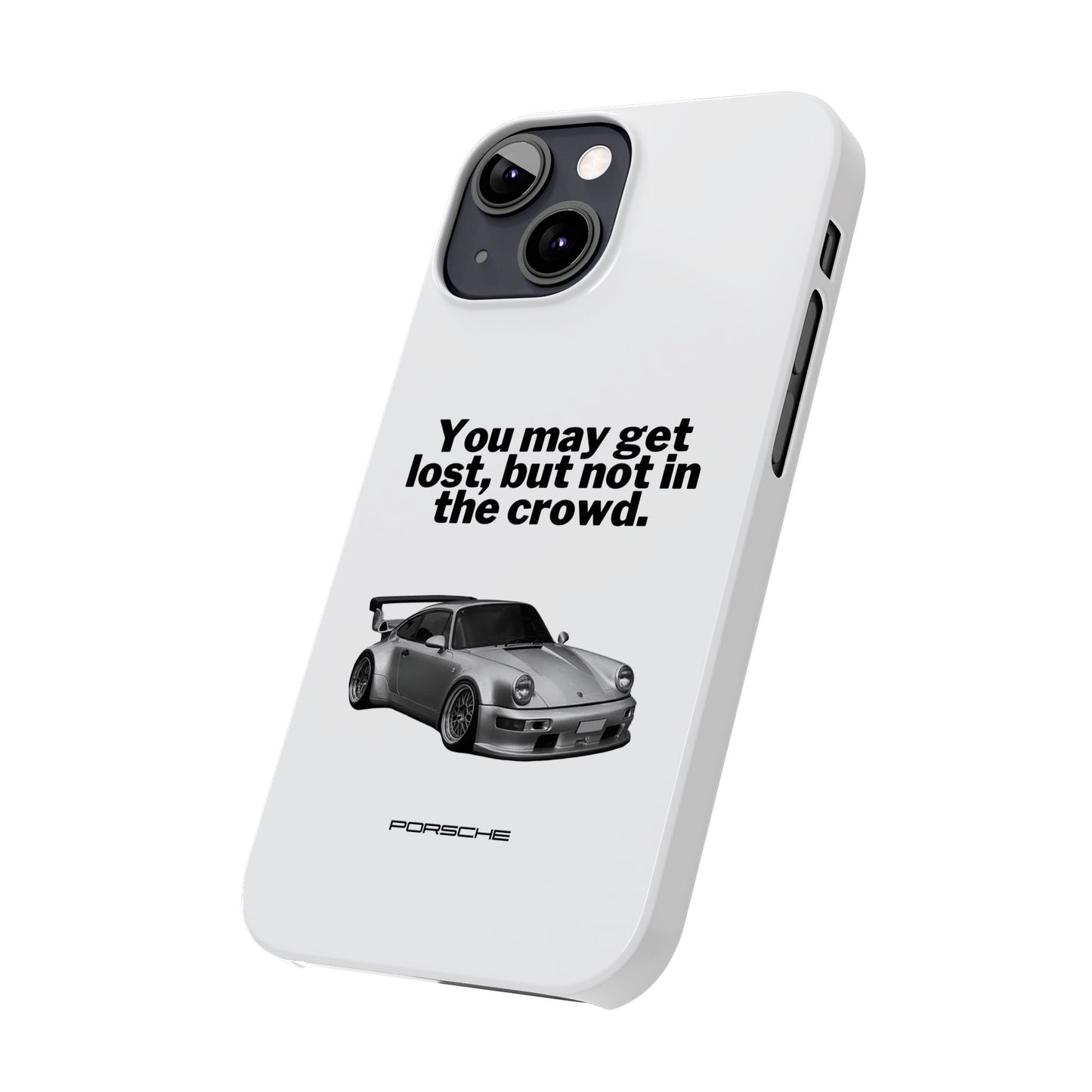 Lost In The Crowd iPhone Case - White