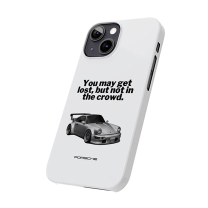 Lost In The Crowd iPhone Case - White