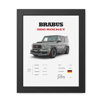 Brabus 900 Rocket Framed Poster