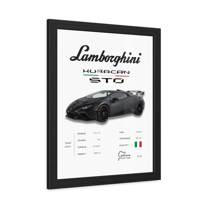 Lamborghini Huracan STO Framed Poster