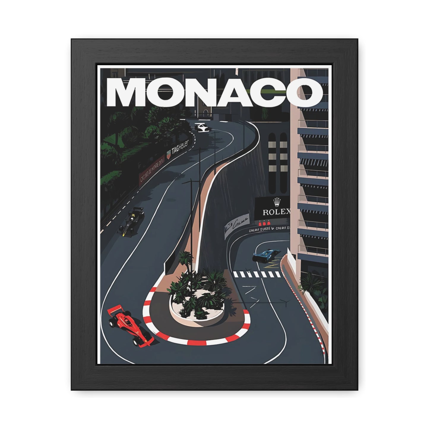 Monaco F1 Framed Poster