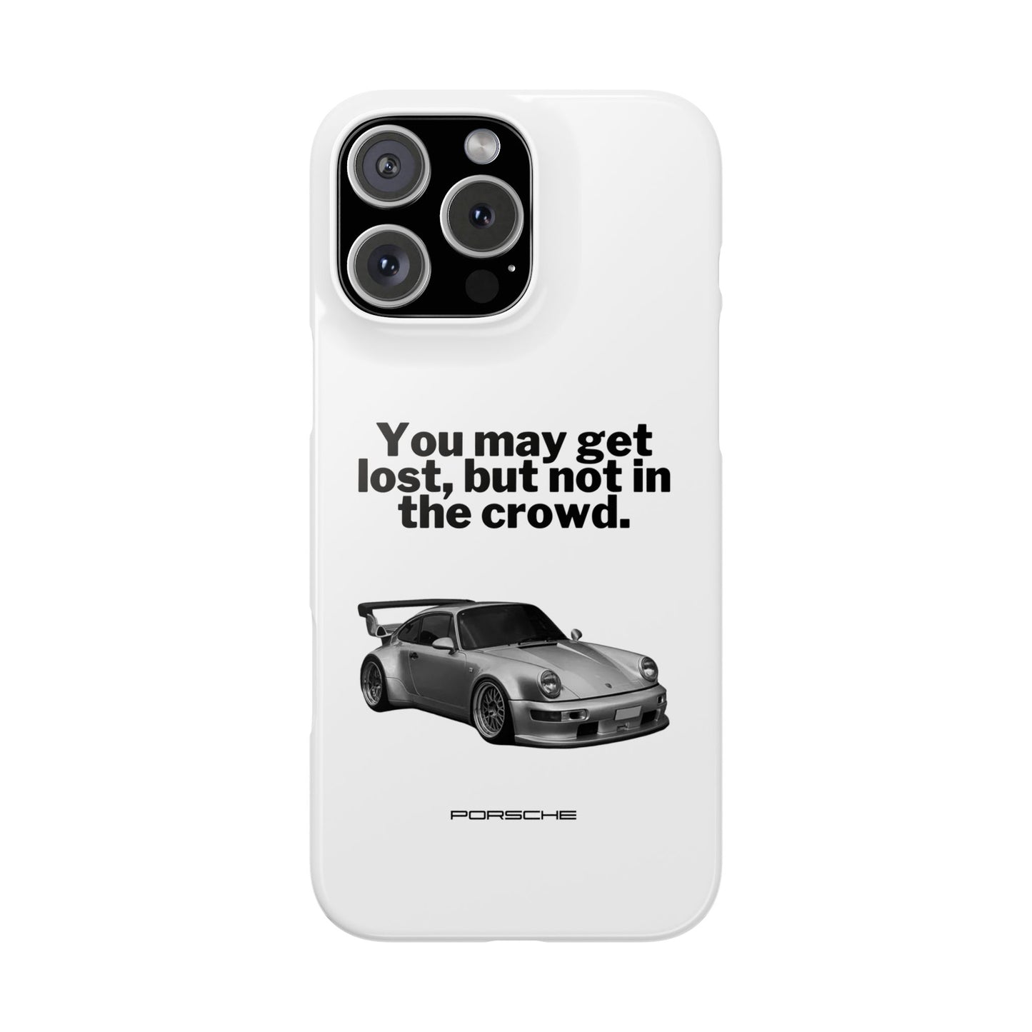Lost In The Crowd iPhone Case - White