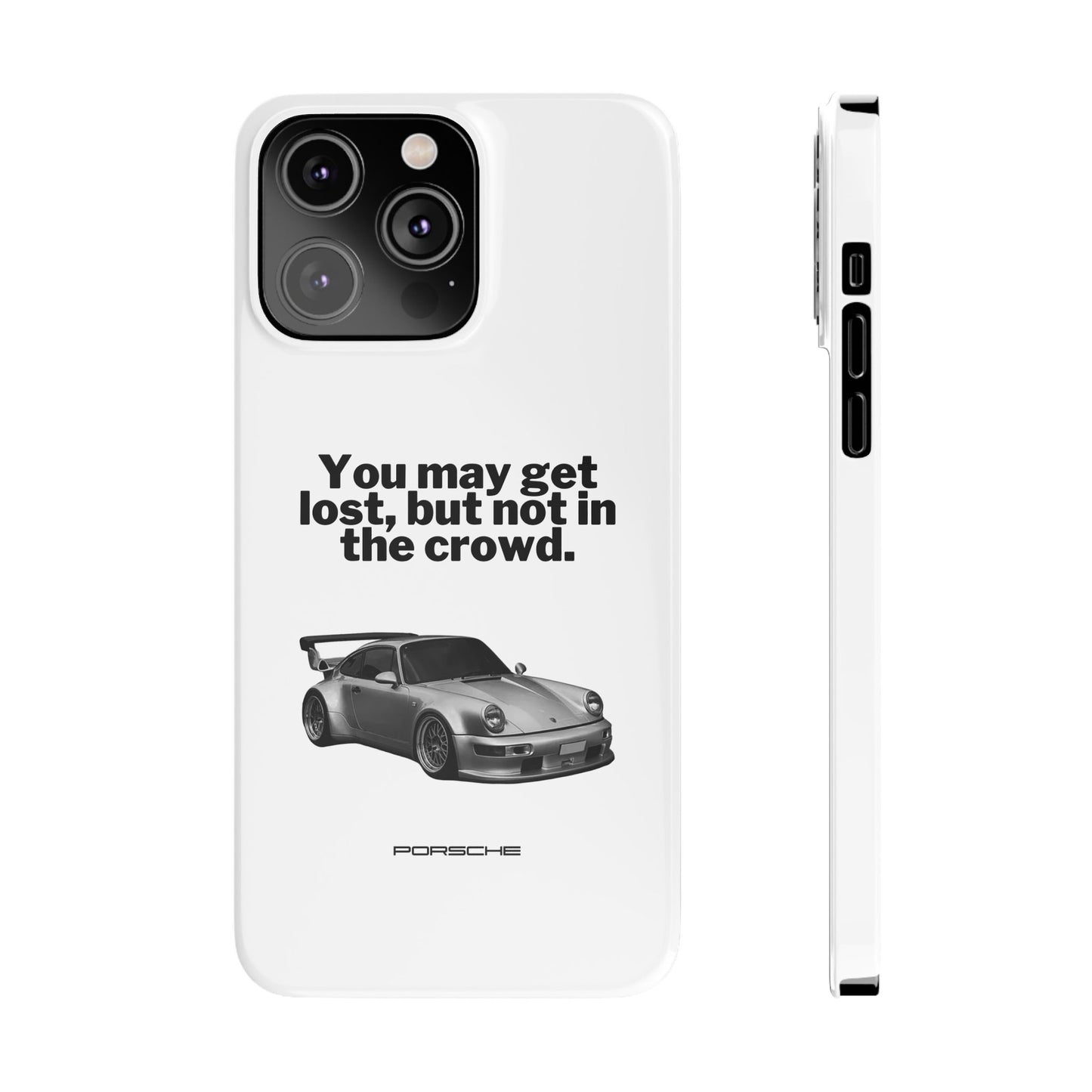 Lost In The Crowd iPhone Case - White
