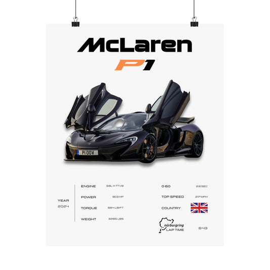 McLaren P1 Poster