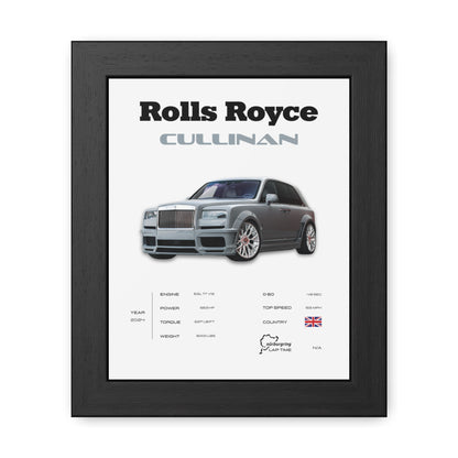 Rolls Royce Cullinan Framed Poster