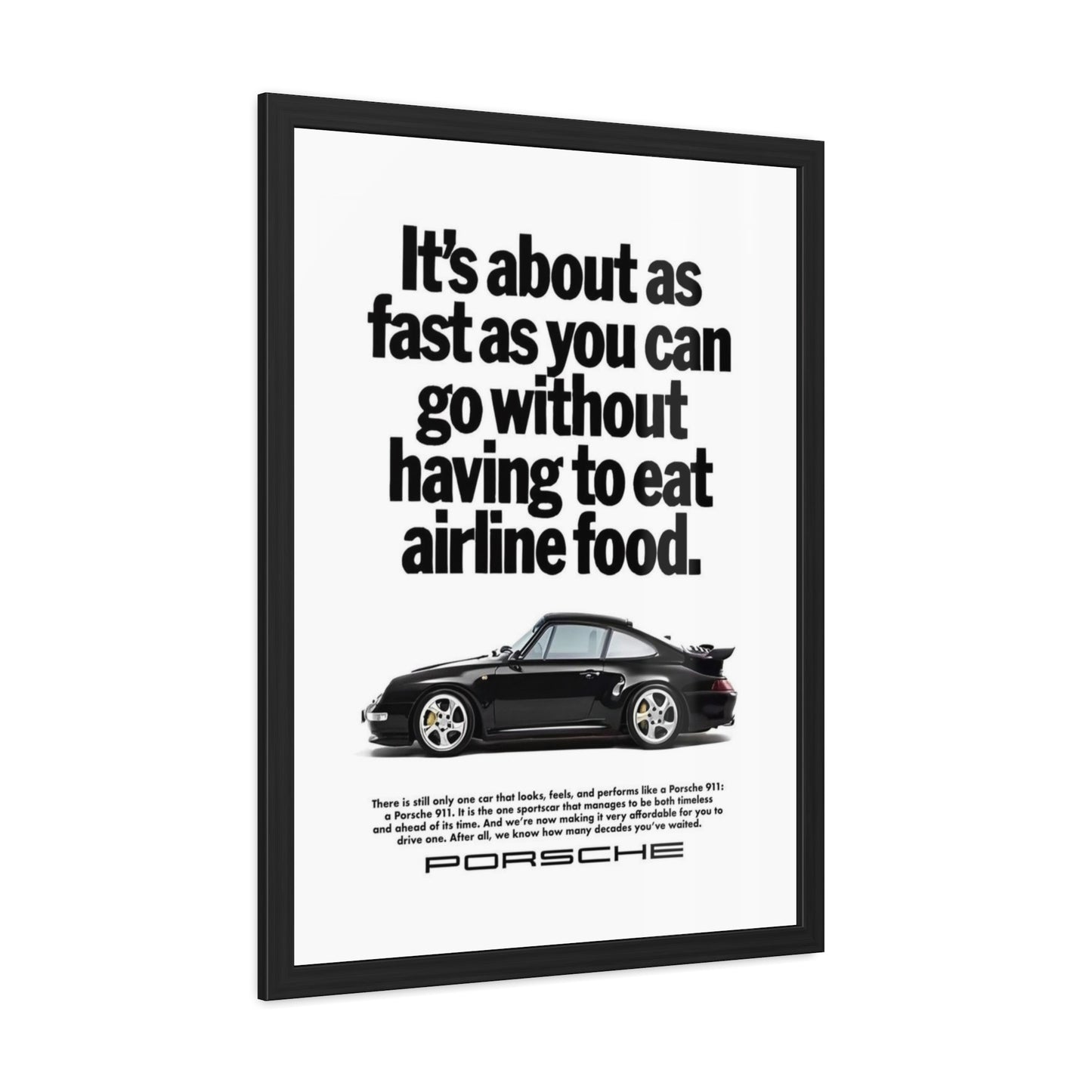 Vintage Porsche Ad Framed Poster
