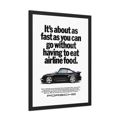 Vintage Porsche Ad Framed Poster