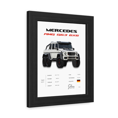 AMG G63 6x6 Framed Poster