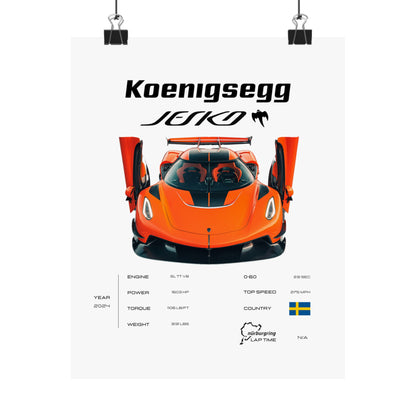 Koenigsegg Jesko Poster