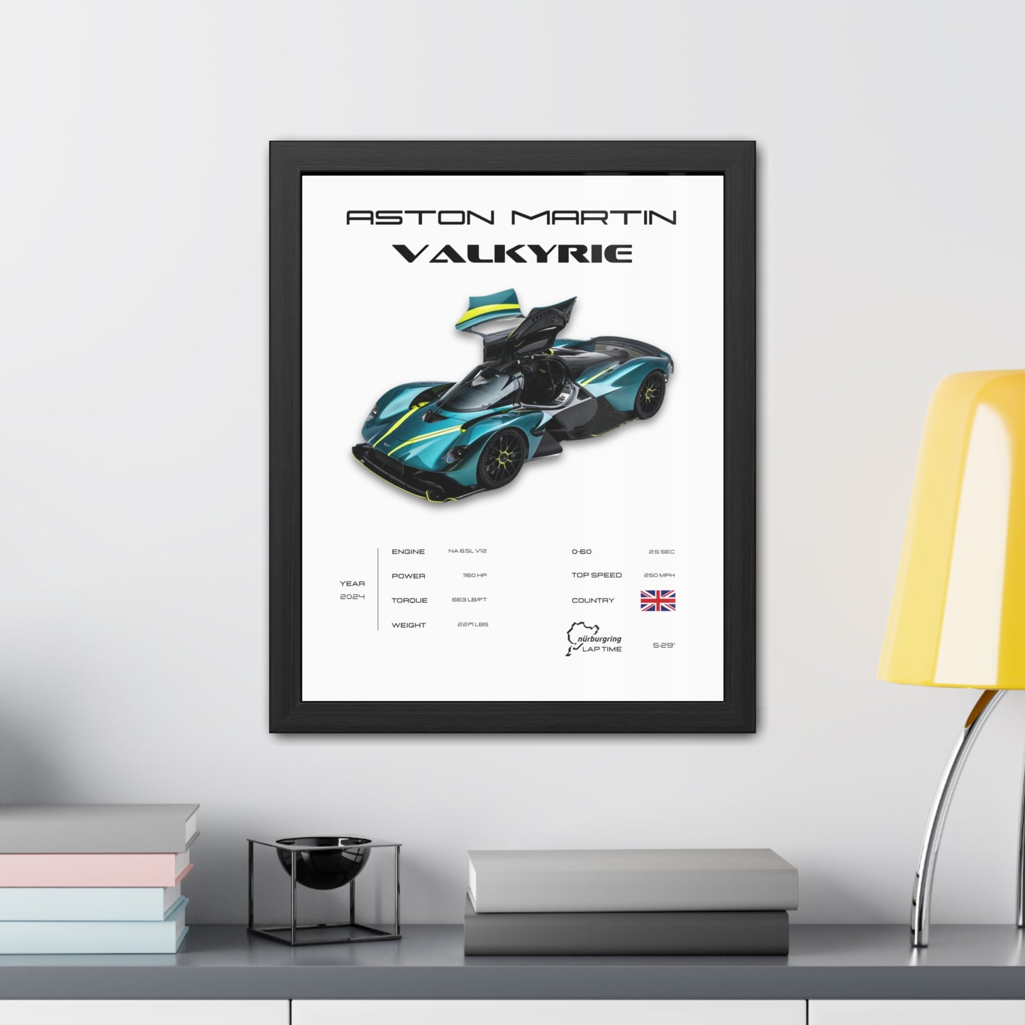 Aston Martin Valkyrie Framed Poster