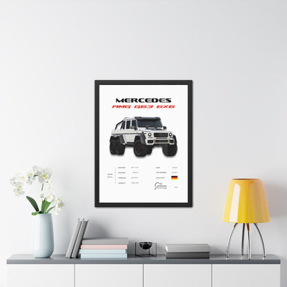 AMG G63 6x6 Framed Poster