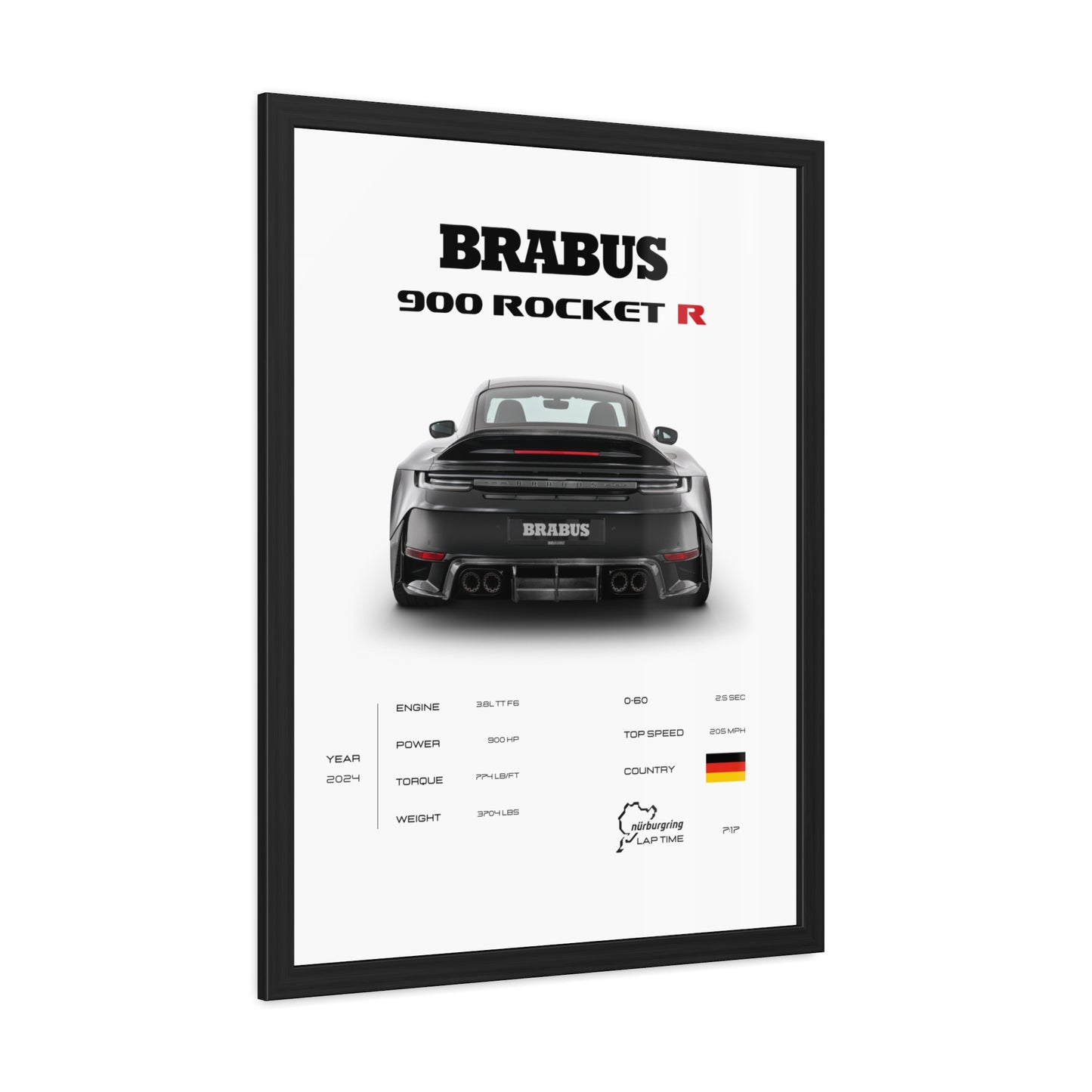 Brabus 900 Rocket R Framed Poster
