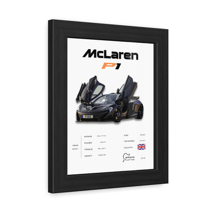 McLaren P1 Framed Poster