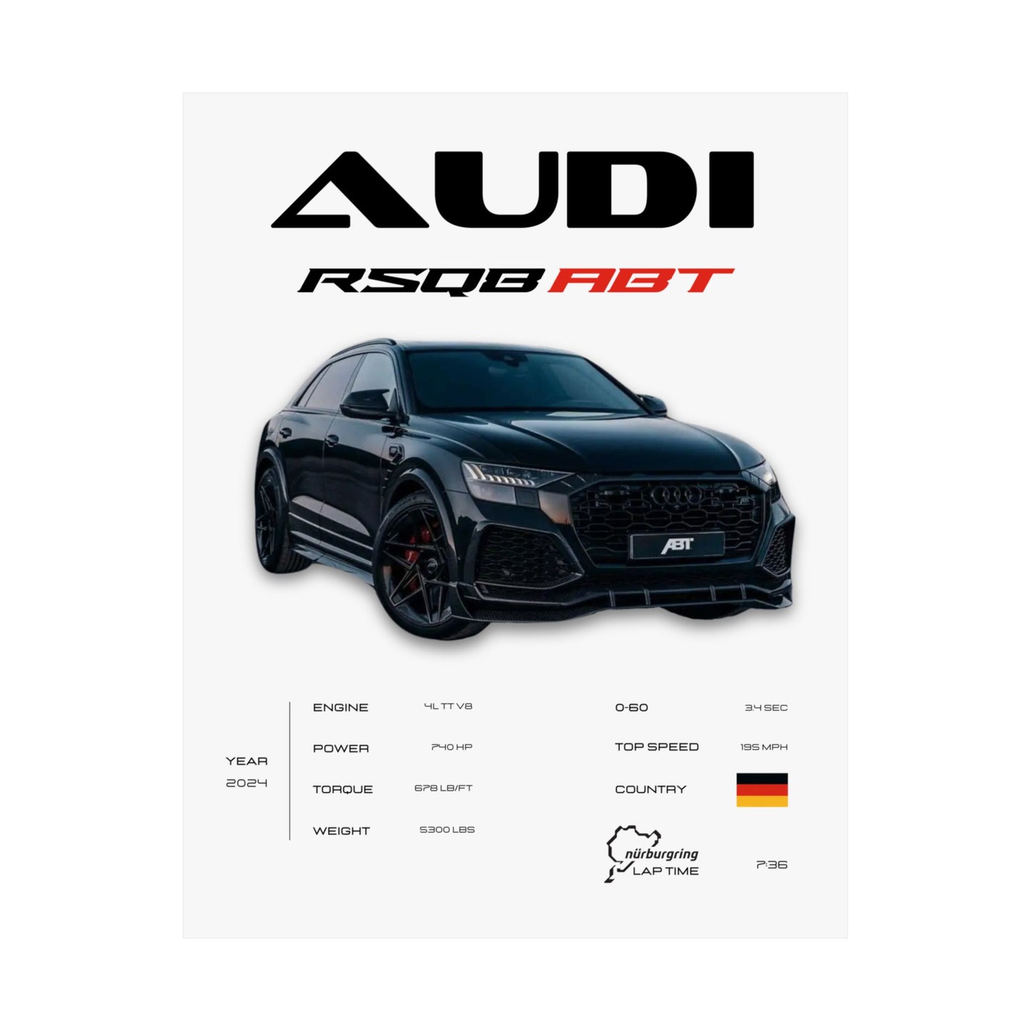 Audi RSQ8 Poster