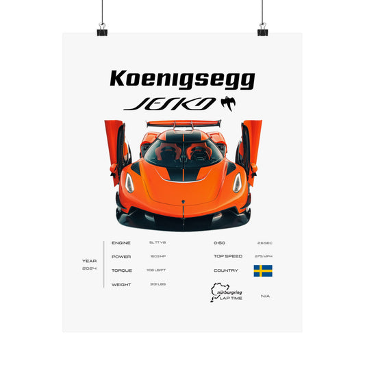 Koenigsegg Jesko Poster