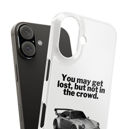 Lost In The Crowd iPhone Case - White