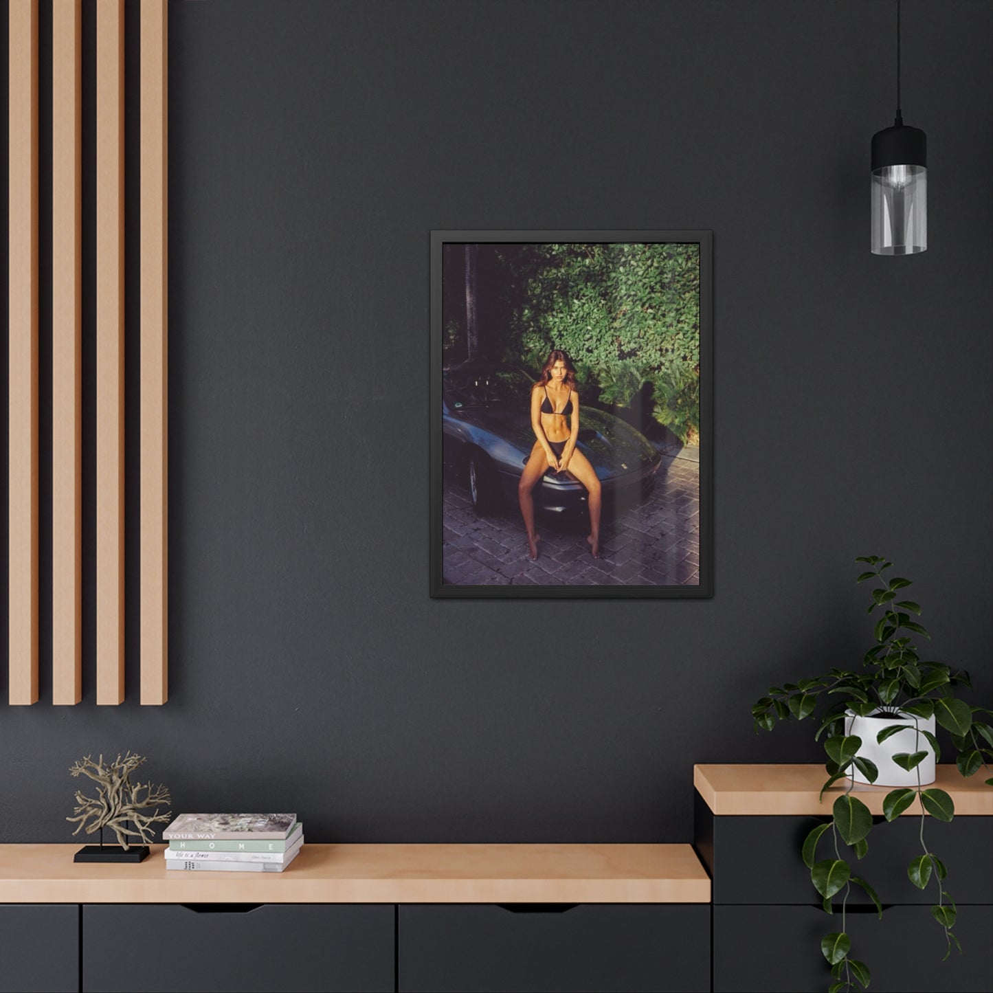 Ferrari Chick Framed Poster