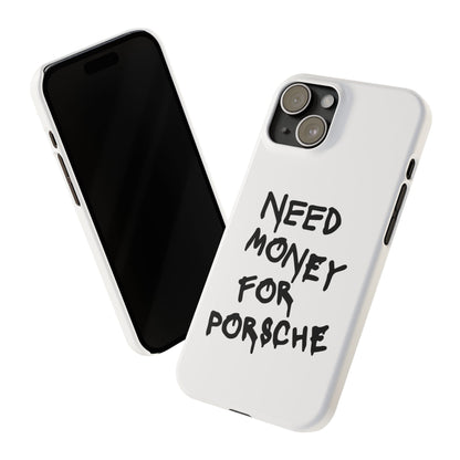 Need Money for Porsche iPhone Case White