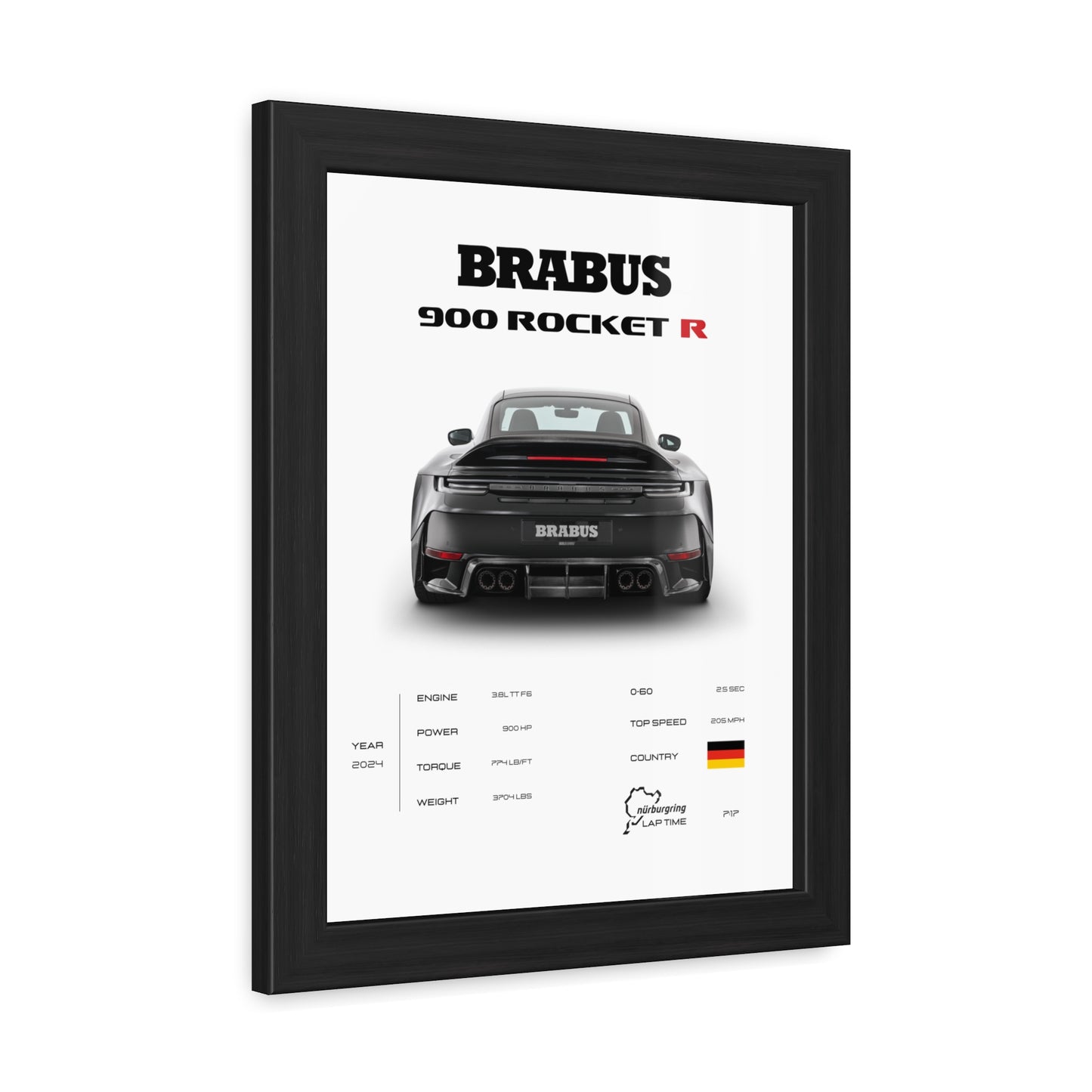 Brabus 900 Rocket R Framed Poster