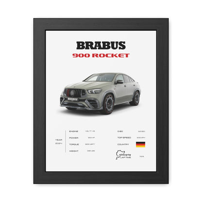 Brabus 900 Rocket Framed Poster
