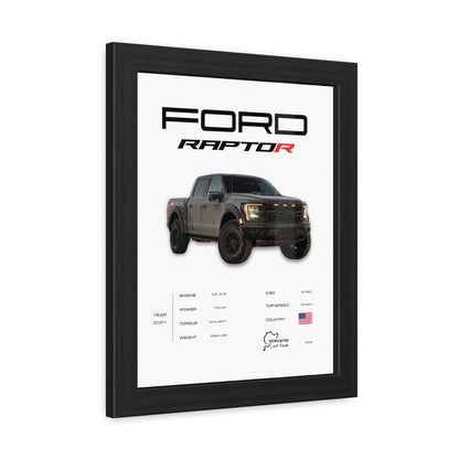 Ford Raptor Framed Poster