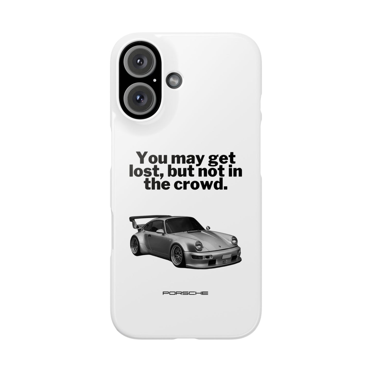 Lost In The Crowd iPhone Case - White