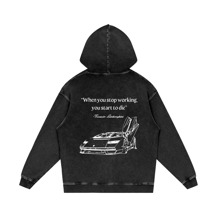 Lamborghini Quote Vintage Hoodie