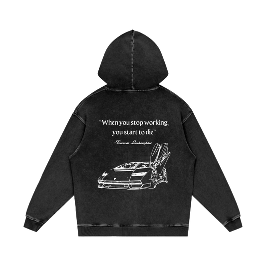 Lamborghini Quote Vintage Hoodie