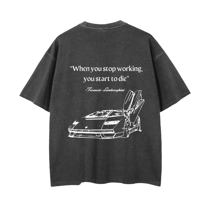 Lamborghini Quote Vintage Tee